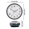 Bathroom Clock Waterproof Suction Cup Battery Operated Alarm 3 Inches Battery Operated Small Bathroom Clocks for Home