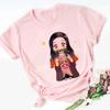 Nezuko Kamado Kimetsu No Yaiba Imprimare Roz Tricouri copii Copii Bebeluși Drăguț Harajuku Kawaii Haine Băiat Fată Topuri Cadou, Drop Ship