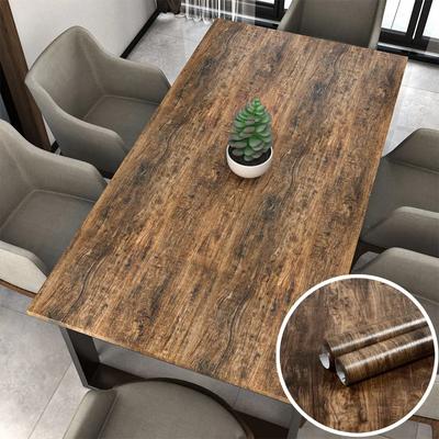 Wood Grain DIY Sticker PVC Self Adhesive Waterproof Wallpapers Renovation Furnitures Wall Stickers Home Decor Sticky Paper Decal