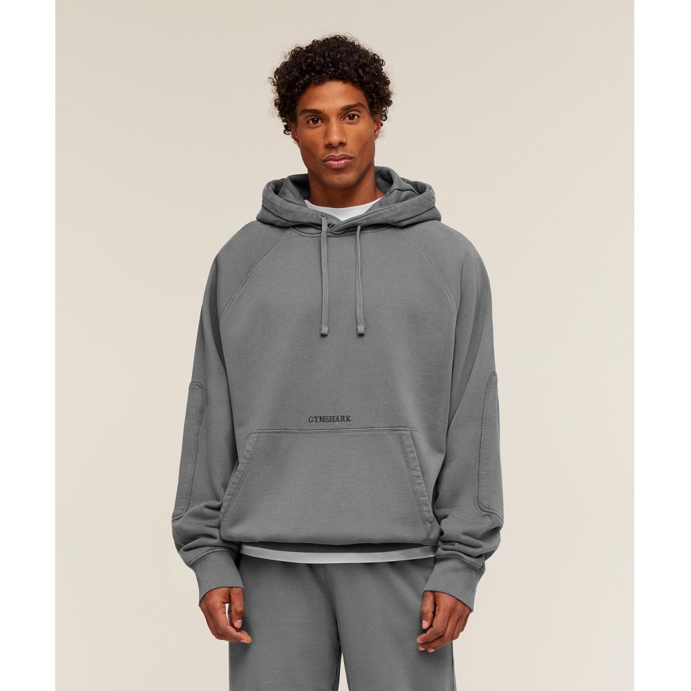 Gymshark Premium Heavyweight Hoodie Pitch Grey A3b6y Gb7q