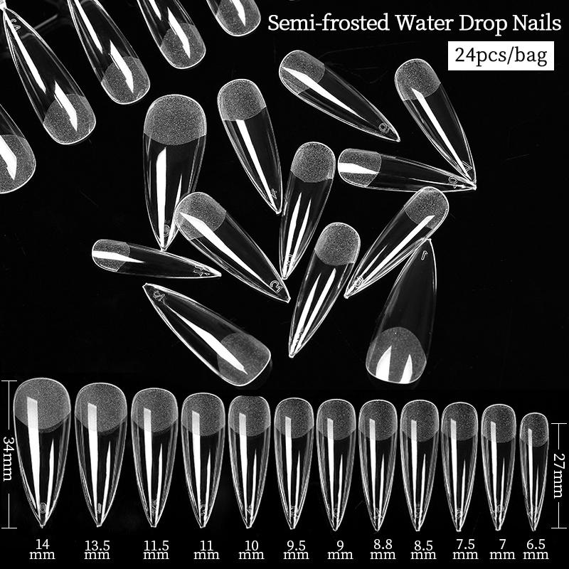 Cheap 24/48pcs False Nails Acrylic Press on Nails Coffin Artificial