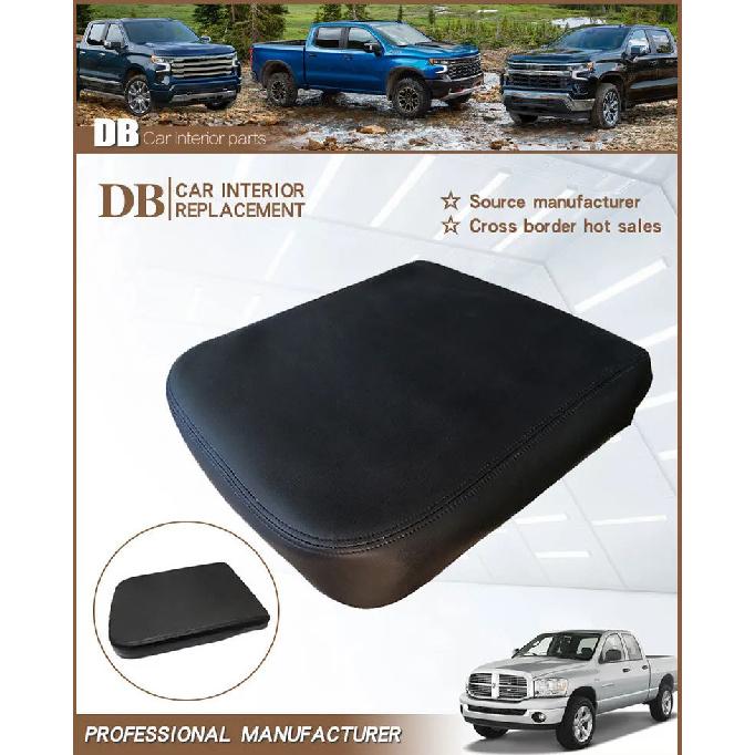 For Dodge Ram 2002-2008 2006 2007 Center Console Armrest Protection Cushion Breathable Armrest Box Cover Pad Car Accessories