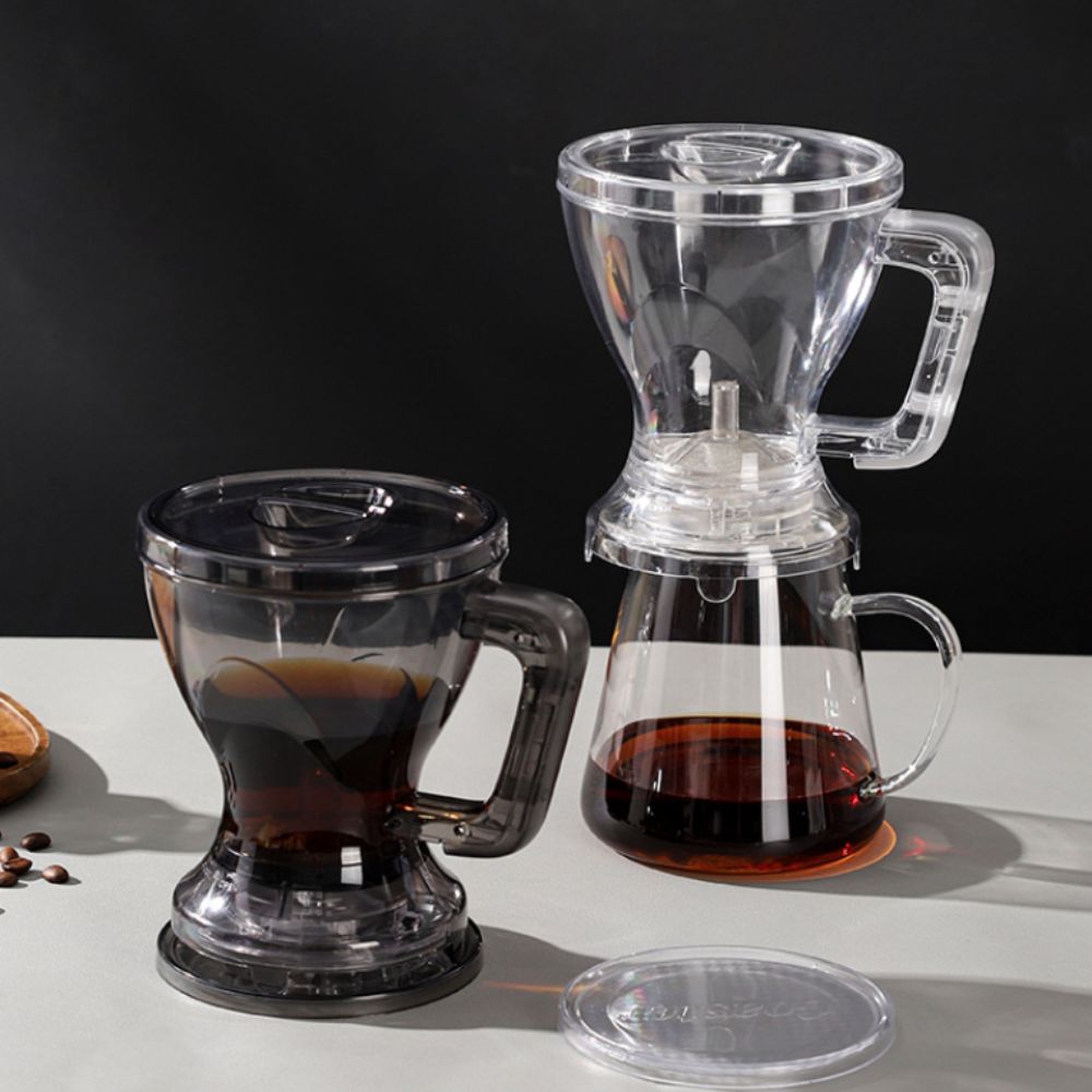 PC Pour Over Coffee Dripper Filter Paper Free Coffee Filter Cup Convenient Coffee Brewer Pot  Tea