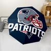 Patriot Logo Print Automatic Umbrella, 8 Rib Iron Frame, Plastic Handle, Suitable for Outdoor Travel &Daily , Ideal Gift