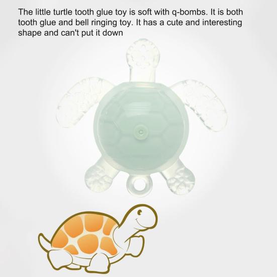 Turtle Teether Convenient No Burrs Easy To Grip