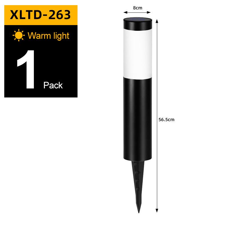 Solar Stainless Steel 3-LED Modern Waterproof Outdoor Garden Lamp