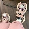 Fashion Women's Spring Autumn Season New Breathable and Fashionable Thick Sole Versatile Sports Student Casual Shoes with Mesh Surface