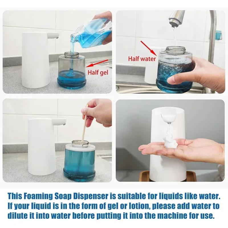 Automatic Foam Gel Dispenser Bathroom Kitchen Liquid Soap Dispensers Automatic Touchless Hand Sanitizer Machine