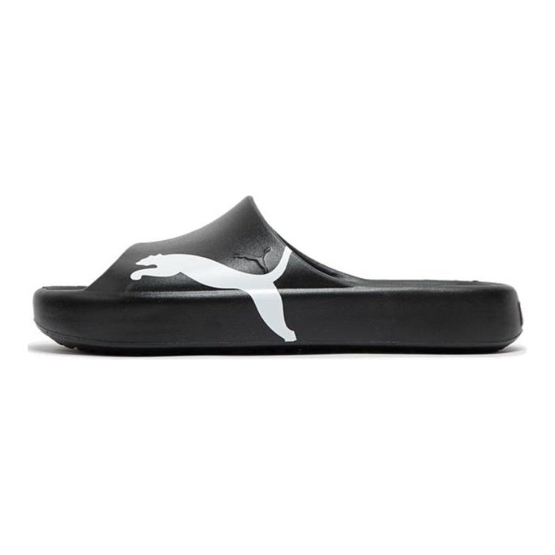 Puma Shibui Cat Unisex Slippers Black White Comfortable Soft Sole Anti Abrasion 400771-01