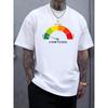 European Size Men's "Cortisol Level Low" Stress T-Shirt - Low-Cortisol Dashboard Print Round Neck Tee Suitable for Management &Mental Health Awareness