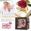 Hand Motion Hand Crank Photo Flip Book Frame 8/16 Photos Wooden Animated Photo Album  Wedding