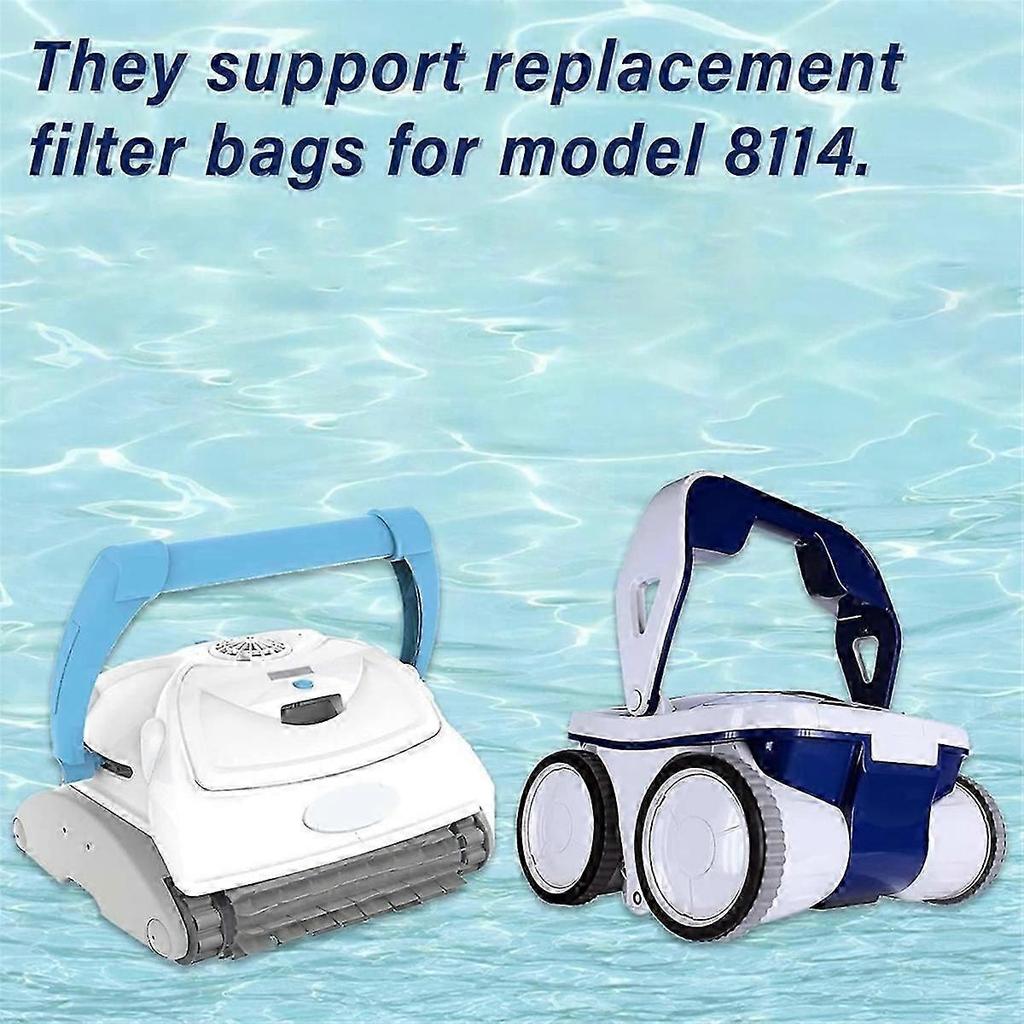 Pool Cleaner Fine Mesh Filter Bag Replacement 8114 Compatible with Various Pool Vacuum Models High Filtration Efficiency Accessory