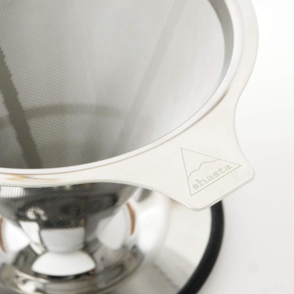 Takara Trading Takara Trading Shasta Shasta Stainless Steel Dripper TWS-C-018 H8.5cm X W11.5cm X D13cm