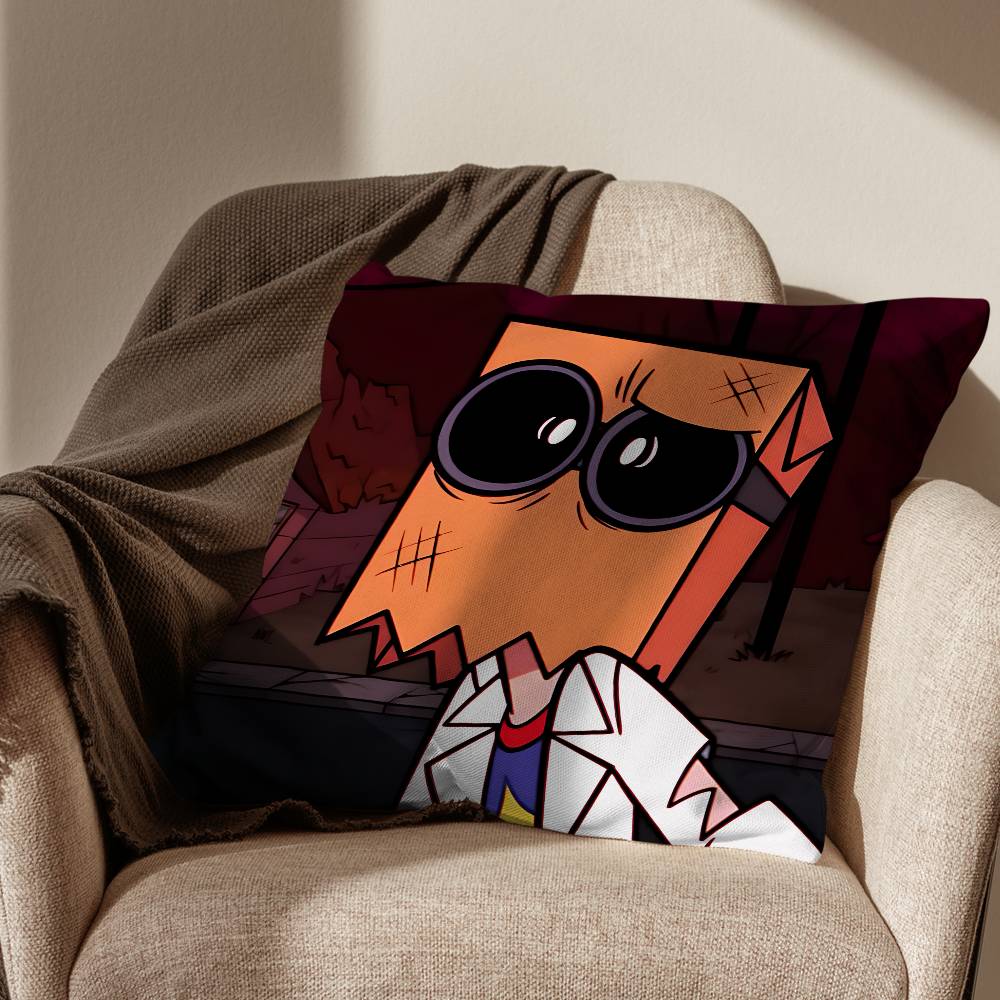 Dr Flugslys Villainous Black Hat Cushion Cover Suitable For Sofa Car Bedroom Office Cushions Decorative Pillow Case