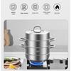Kangbach 28cm 3-Layer 304 Stainless Steel Steamer Pot Set