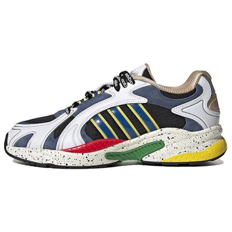 Adidas Neo Crazychaos Shadow 2.0 Leather Comfortable Trendy Non-Slip Durable Low-Top Casual Shoes Unisex Casual Shoes White Blue Green GY2239