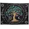 Bohemian Hanging ClothBig TreeSunMoon SkullLiving Room Decoration Painting Bedroom Wall CarpetDormitory Tapestry Background Cloth