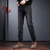 Jie Leinuo Men's Trendy Retro Washed Slim Fit Skinny Jeans