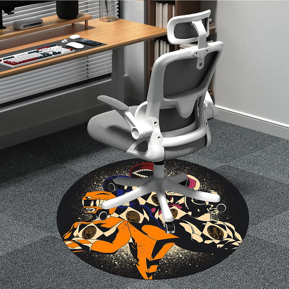 

1pc Power RangersChair Carpet for Office, Non-slip, Soft and Durable Office Rug, Perfect for Office yy250925092 80cm by 80cm