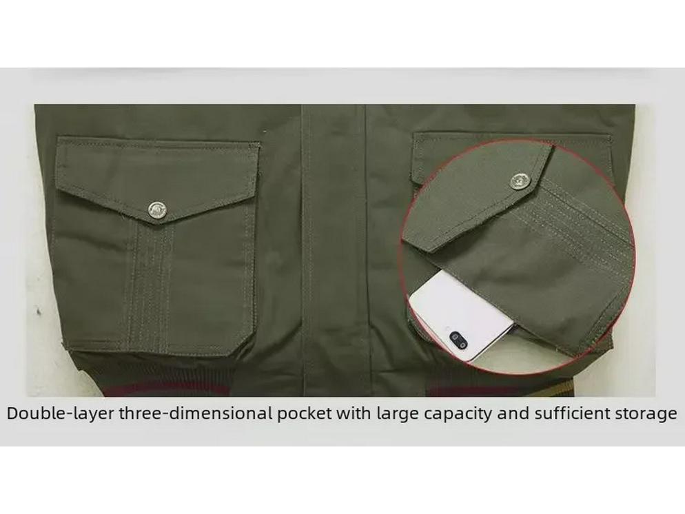 Men's Hooded Camouflage Velvet-Lined Cotton Jacket