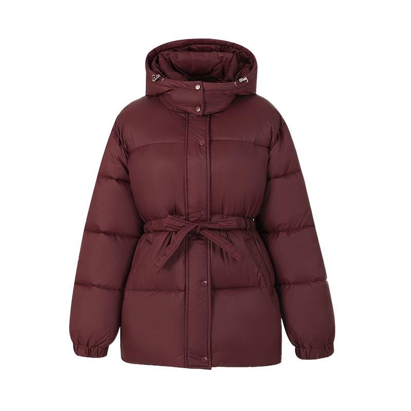 2025 Women's Mid-Length Hooded Cotton Coat: Loose Waist, Thick Padded Jacket for Winter