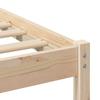 Bed Frame with Headboard Brown 120 x 190 cm Solid Pine Wood