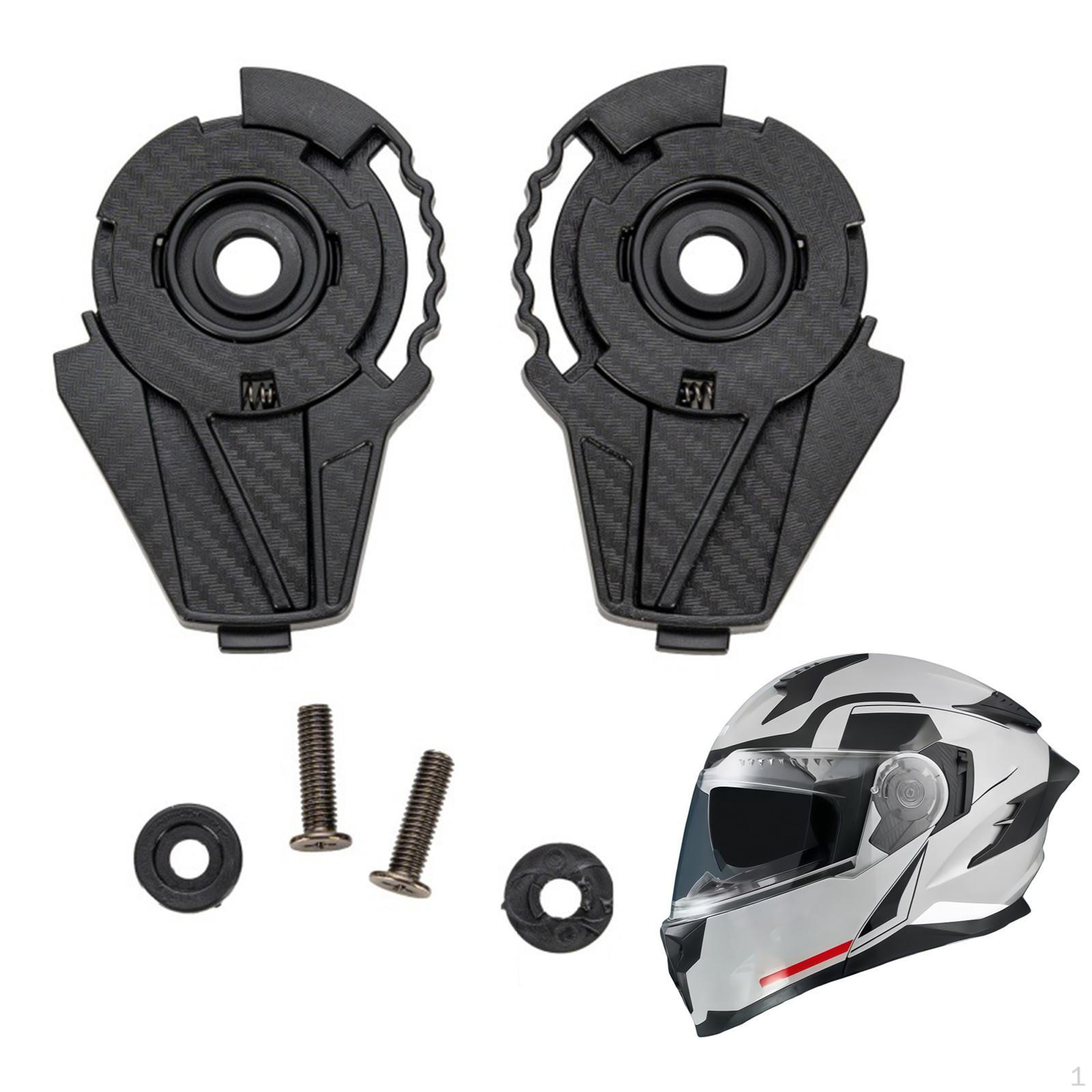 2 Pieces Helmet Visors Shield Base Professional Practical Spare Parts Sturdy Premium Direct Replaces