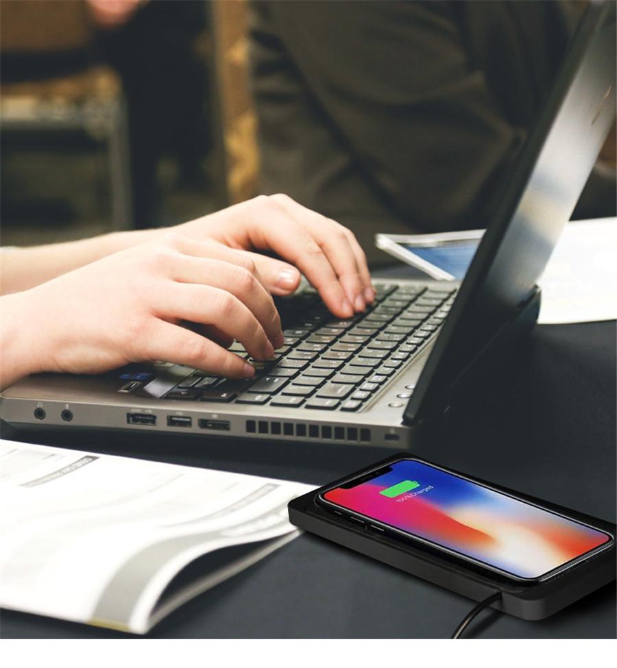 10W Car Wireless Charger Pad Cell Phone Charging Silicone Non-slip Mat Universal