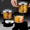 Transparent Heat-resistant Glass Pan Binaural Soup Pot Household Stew Pot Cooking Cookware Kitchen Accessories