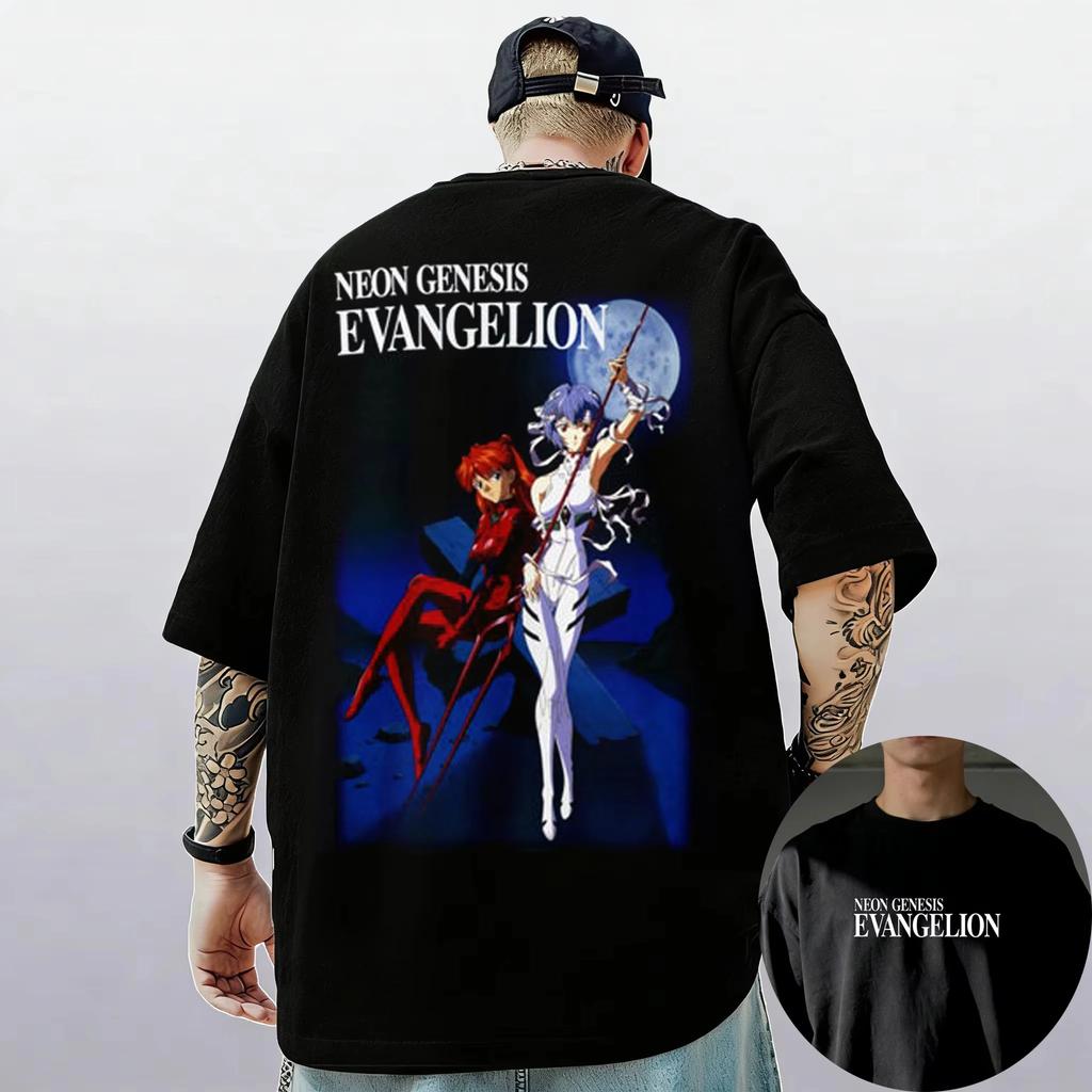 Neon Genesis Evangelion End of Eva Auge Klassischer Stil Kurzarm T-Shirt Unisex Herren Damen 2026 Sommer Eltern-Kind Baumwolle T-Shirt