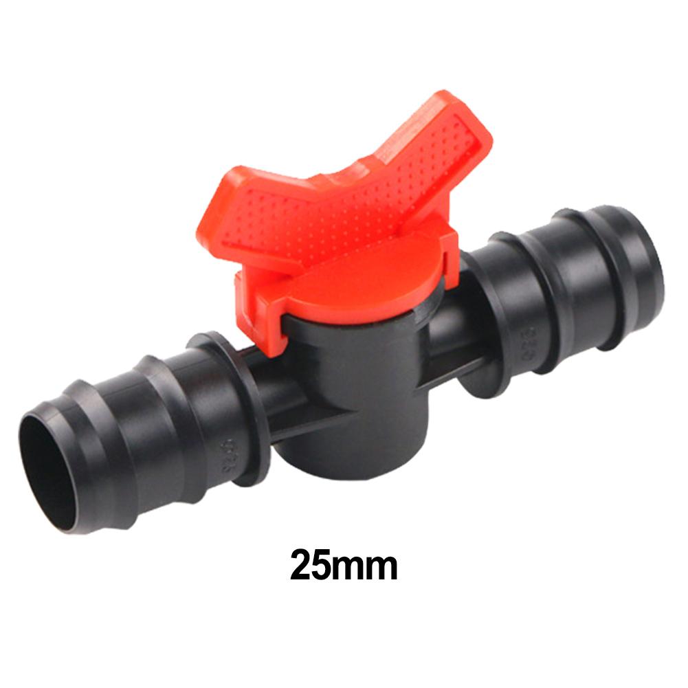 PE Drip Hose Ball Valve Shut-off Fitting PP Construction PN4 16 20 25 mm Sizes