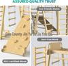 Wooden Indoor Children's Climbing Frame & Slide Set with Swing