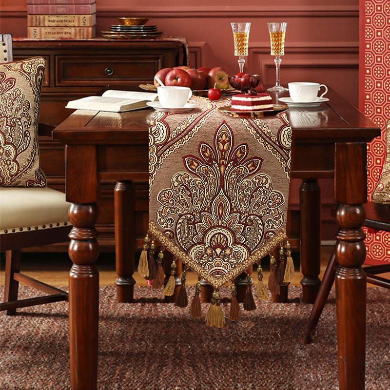 New Vintage Luxury Table Flag Hot Selling Rural Style Living Room Tablecloth European High-end Dustproof Coffee Table Towel TV Cabinet Cover