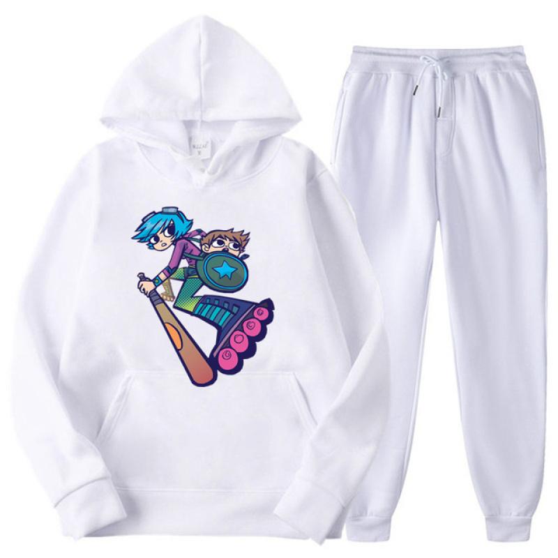 

Ramona Scott Pilgrim VS The World мужские спортивные костюмы с принтом, повседневная толстовка и брюки, комплекты из 2 предметов, модная мужская одежда большого размера XL