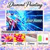Personalized Gogeta Diamond Art Custom Name 5D Diamond Painting Full Drill DIY Craft