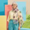 Lightweight Sheer Shawl Embroidered Mesh Stole Lace Scarf Floral Headwrap  Daily Outfit