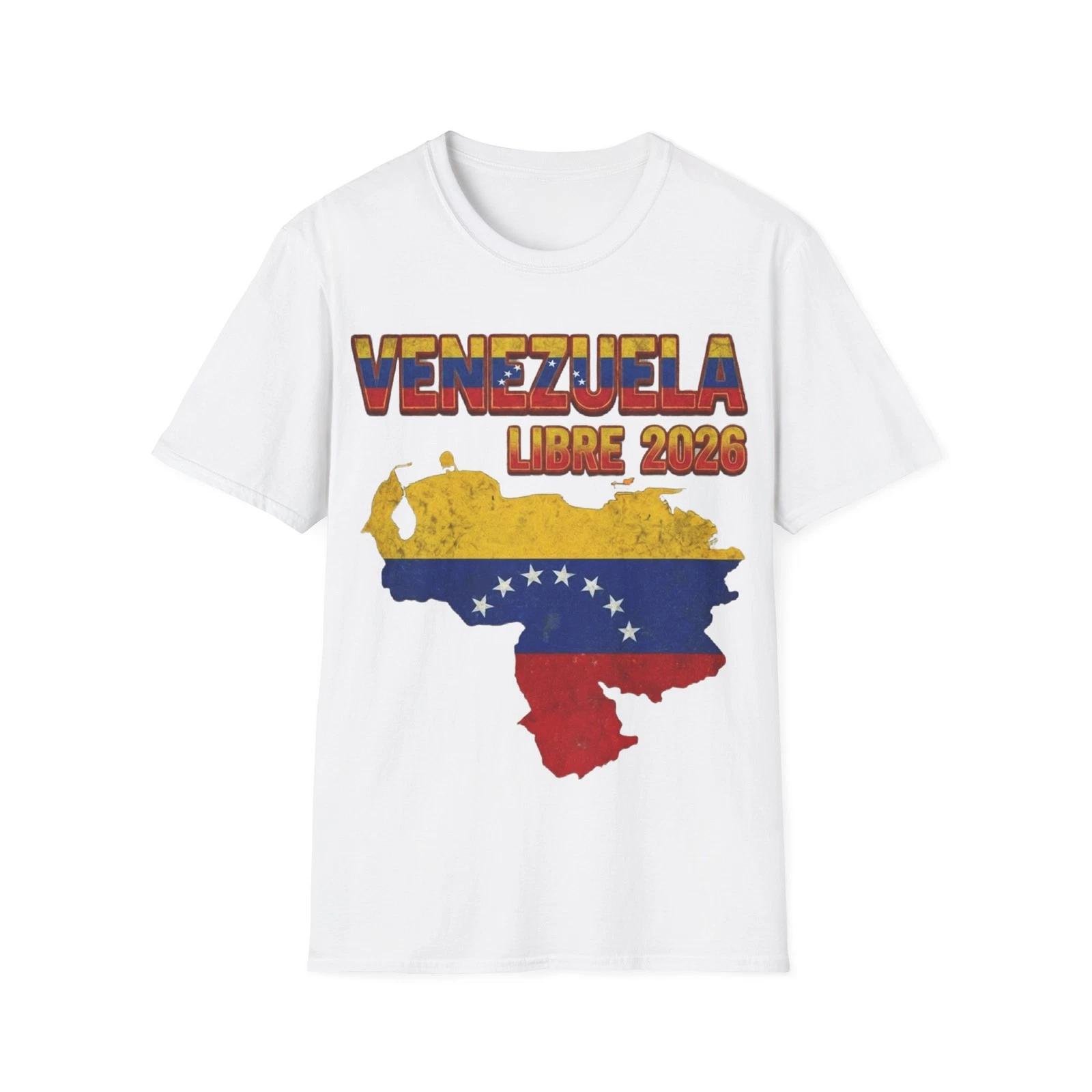 Venezuela Map Flag Libre 2026 T-Shirt | Venezuelan Pride 2XL