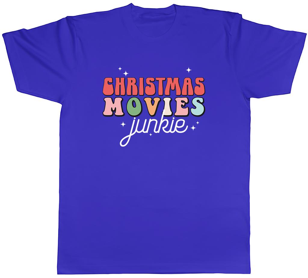Christmas Movies Junkie Unisexs TShirt Film Cinema TV Tee Gift