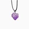 Natürliche Amethyst-Anhänger-Halskette, Unregelmäßige Tropfen-Halskette für Damen Geschenk