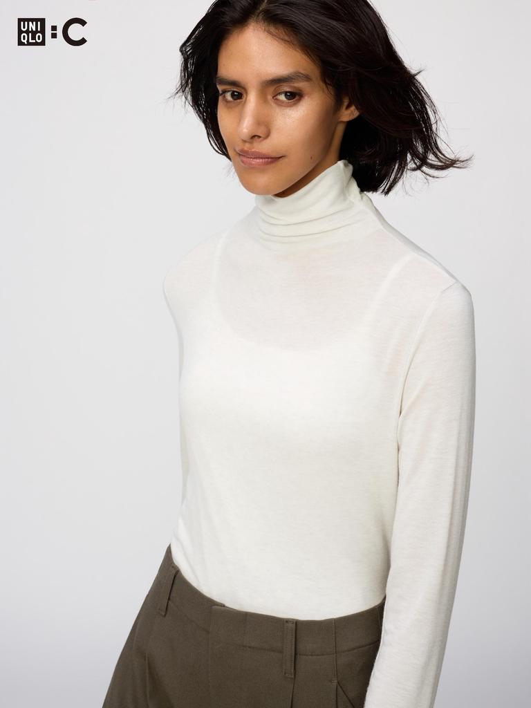 Uniqlo Japan UlTra Warm HeaTTech Cashmere Blend TurTleneck T