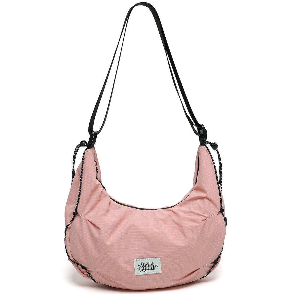 Large Capacity Crossbody Bag, Lightweight Dumpling Bag, Trendy Sporty Shoulder Bag