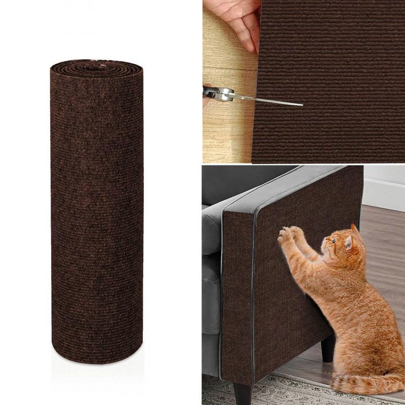 Hot-selling Cat Scratching Pad Teasing Cat Nest Sticker Can Be Cut, Self-adhesive Wear-resistant Furniture, Sofa Wall-attached Cat Scratching Board