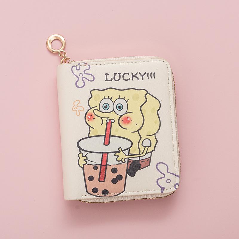 

2024 Fashion Cartoon Mini Zipper Wallet & Card Holder for Students