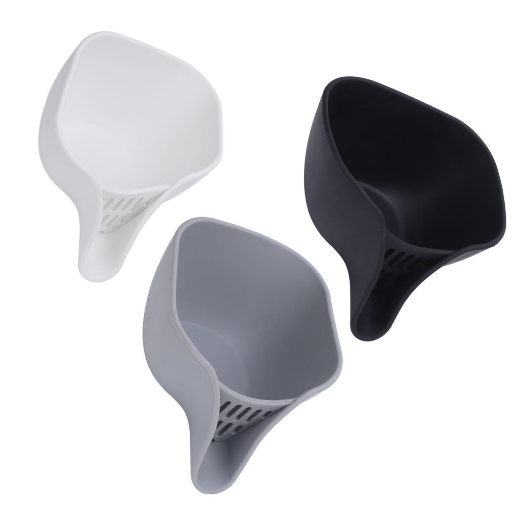 Silikon Mat Pasta Dørslag Oppvaskmaskinsikker Kjøkken Avløpsskål med Hellekant for Vask F