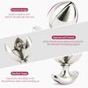 Nerezová oceľ Kovový análny tréner Asslock Dilator Otvárací Lotus Butt Plug Buttplug Lock
