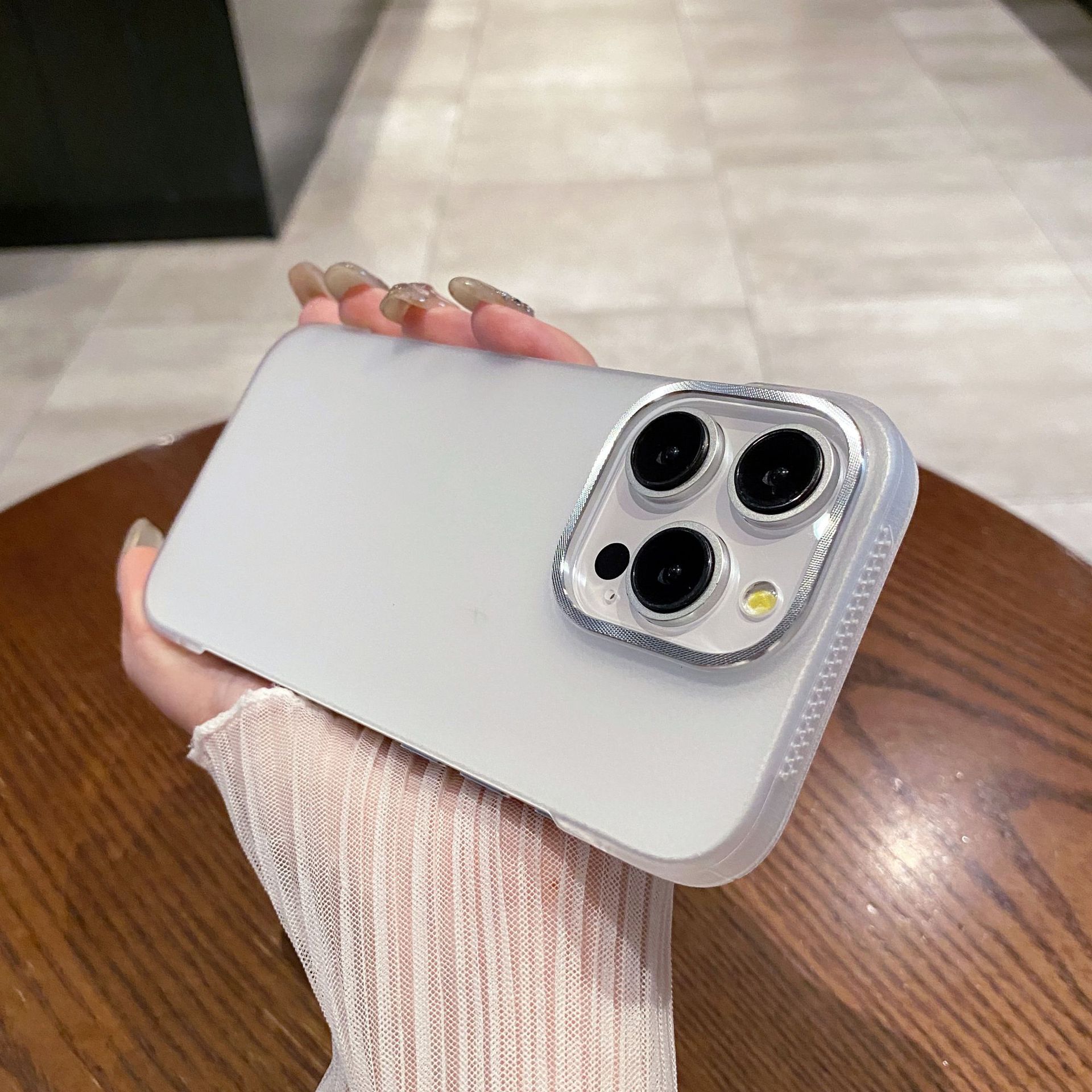 

Applicable To Apple 16proMax New Half pack Mobile Phone Case Without Frame IPhone 15 Matte Anti Fall 14 Protective Case iPhone16