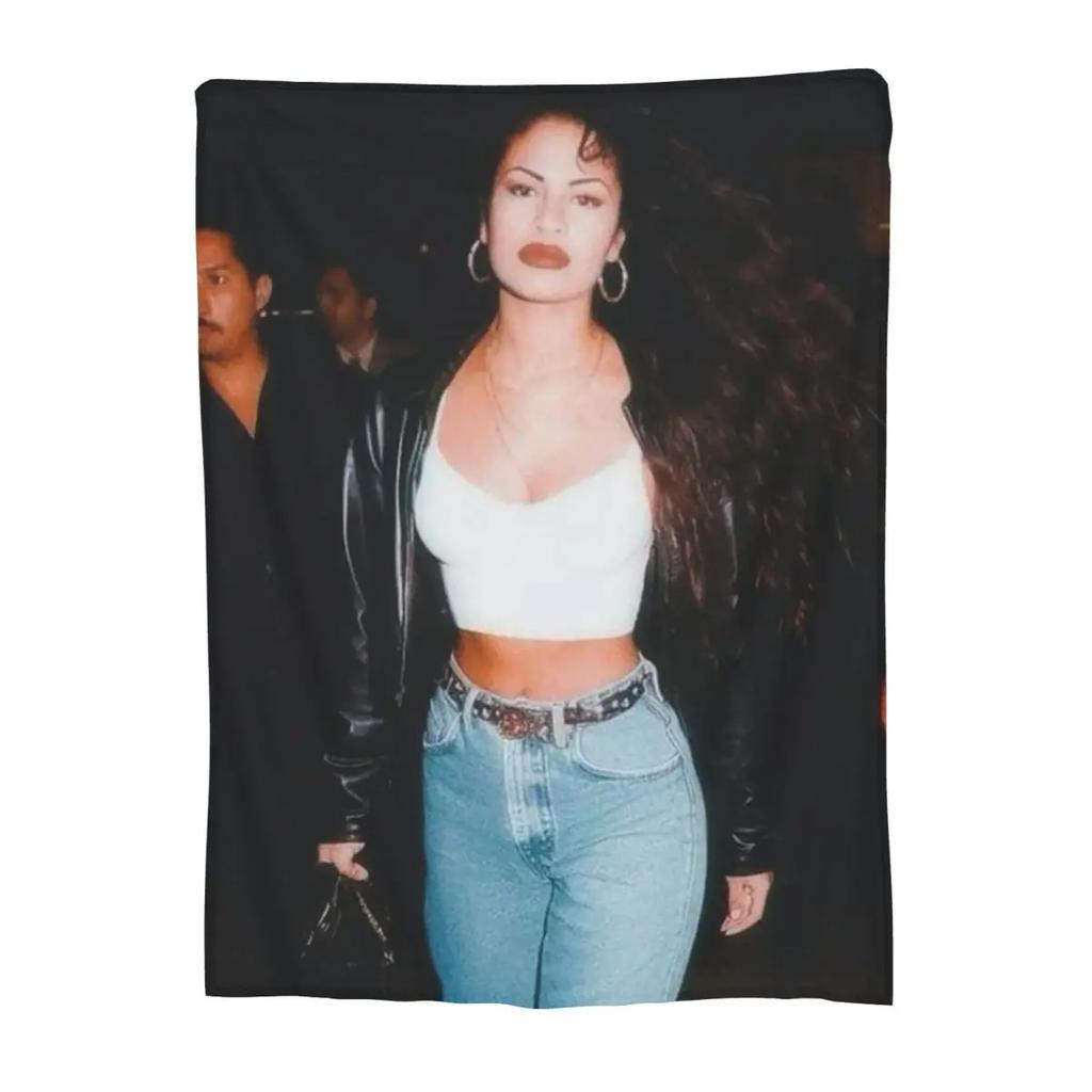 Selena Quintanilla Vintage Blankets Fleece Throw Blanket Multi-function Throw Blankets for Couch Bedding Throws Bedspread Quilt