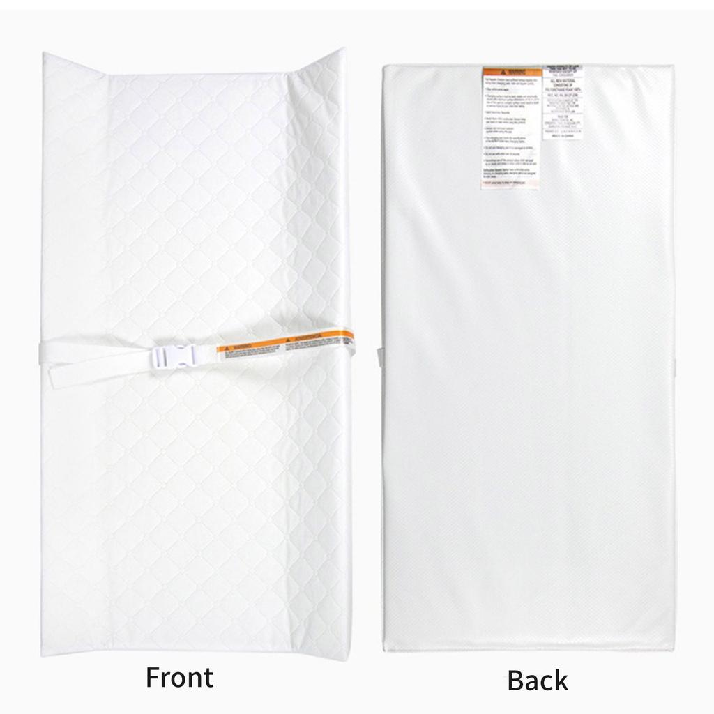 Contour Changing Pad Baby Diaper Changing Table Pad with Fastening Strap for Dresser Top Changing Diaper Mat 32x16inch