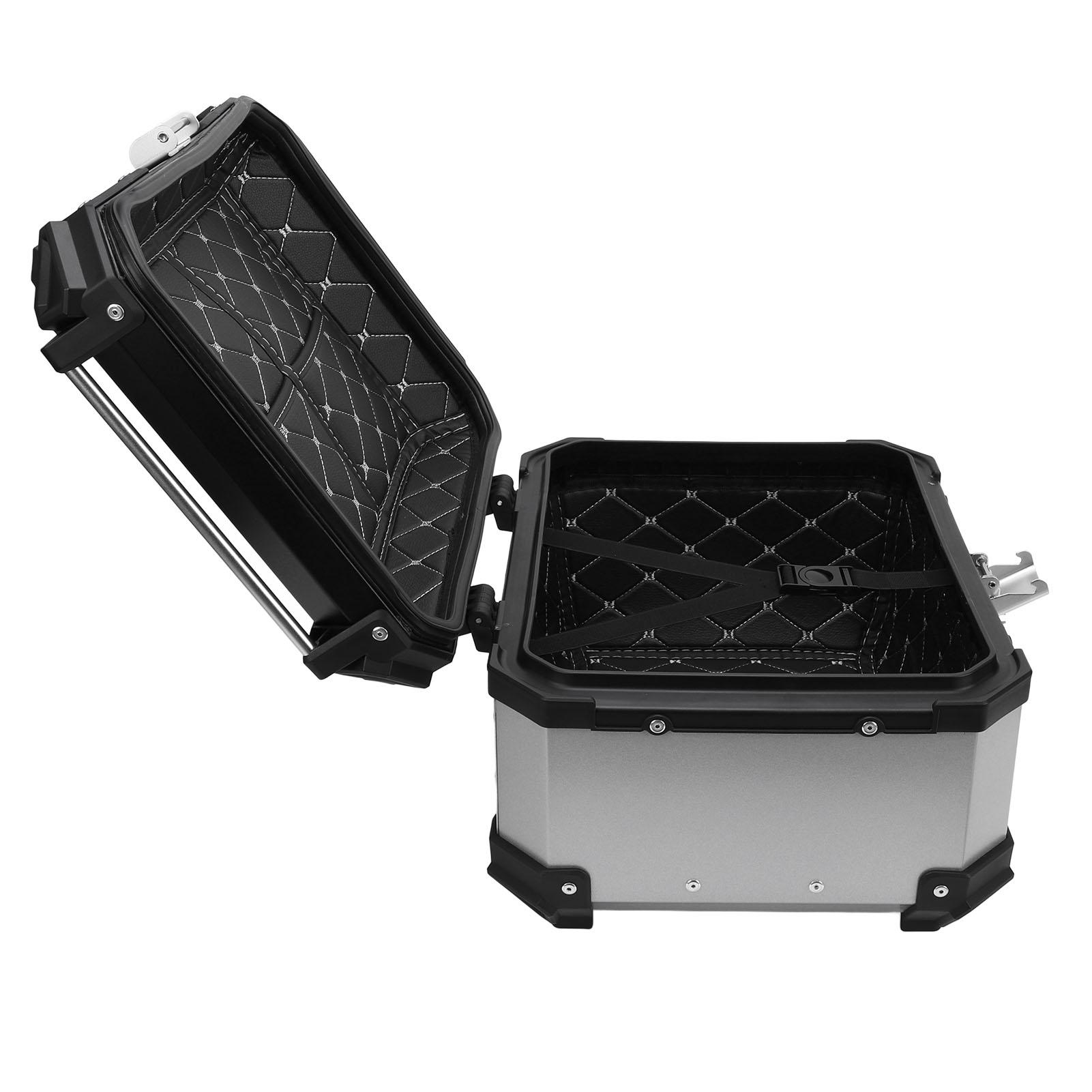 32L Motorcycle Top Box with   Lock Quick Release   Fit Water Resistant Motorcycle   Luggage Top Case