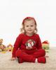 Girls' Tracksuit Set 104 2-Piece Cotton Fox Print Red